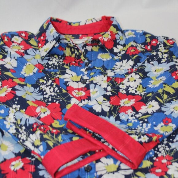 Alfred Dunner Floral 3/4 Sleeve Blouse - Picture 6 of 12